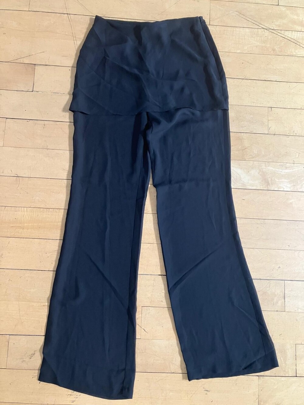 Women's Black Wide-Leg Dress Pants